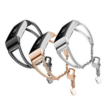 Metal Stainless Steel Diamante Chained Watch Strap For Fitbit Charge 3 Watchband For Fitbit Charge 3 Bracelet Wrist Accessories 
Metal Stainless Steel Diamante Chained Watch Strap For Fitbit Charge 3 Watchband For Fitbit Charge 3 Bracelet Wrist Accessories