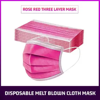 10/50/100/200/500pcs Disposable Deep Pink Face Mask 3 Layer Filter Earloop Breathable Gauze Mask Adult Rose Red Face Mouth Masks
10/50/100/200/500pcs Disposable Deep Pink Face Mask 3 Layer Filter Earloop Breathable Gauze Mask Adult Rose Red Face Mouth Masks