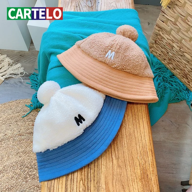 CARTELO Children's fisherman hat autumn and winter color matching lamb wool hat casual personality warm plush hat wild
CARTELO Children's fisherman hat autumn and winter color matching lamb wool hat casual personality warm plush hat wild