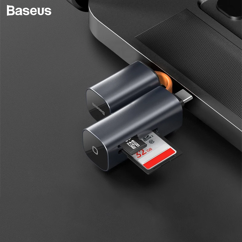 Baseus Card Reader Type C USB 3.0 to SD TF Micro SD Adapter for PC Laptop Accessories OTG Cardreader Phone Mini SD Card Reader
Baseus Card Reader Type C USB 3.0 to SD TF Micro SD Adapter for PC Laptop Accessories OTG Cardreader Phone Mini SD Card Reader