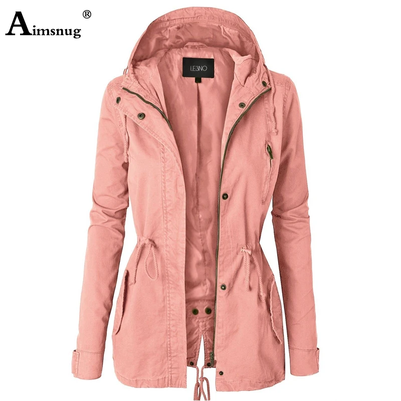 Single-breasted Zipper 2019 Autumn Winter Women's Coat Solid Pink Drawstring Slim Hooded Split Female Windbreaker Long Jacket
Single-breasted Zipper 2019 Autumn Winter Women's Coat Solid Pink Drawstring Slim Hooded Split Female Windbreaker Long Jacket