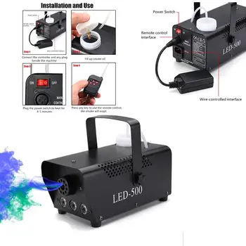 500W Fog/Smoke Machine w/ Remote RGB LED DJ Thrower DJ Party family ball leisure partiesStage Light Smoke Thrower
500W Fog/Smoke Machine w/ Remote RGB LED DJ Thrower DJ Party family ball leisure partiesStage Light Smoke Thrower
