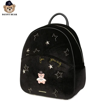 Danny Bear Jeans Bear Series Women Backpack Black Bear Logo Fabric Material Letter Star Print Bag DJB8816279
Danny Bear Jeans Bear Series Women Backpack Black Bear Logo Fabric Material Letter Star Print Bag DJB8816279