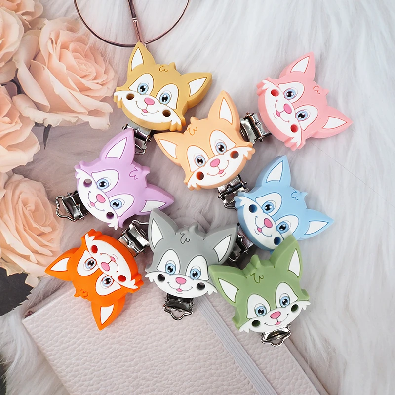 Chenkai 20PCS BPA Free DIY Silicone Fox Teether Clip Baby Cute Pacifier Dummy Nursing Soother Sensory Toy Gift Accessories
Chenkai 20PCS BPA Free DIY Silicone Fox Teether Clip Baby Cute Pacifier Dummy Nursing Soother Sensory Toy Gift Accessories
