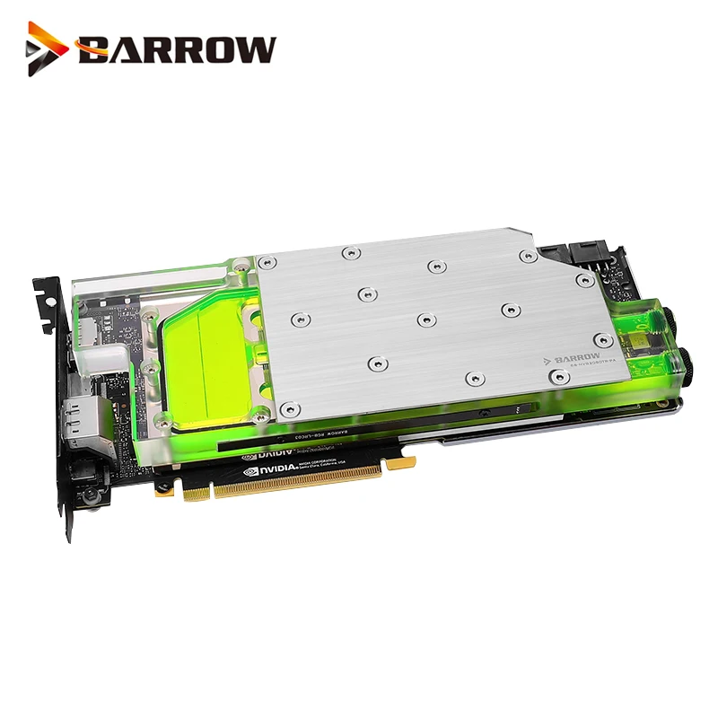 Barrow GPU Watercooler For NVIDIA TITAN RTX 2080 Ti/RTX 2080 NEW Design SIde Hole G1/4 GPU Full Cover WaterBlock,BS-NVG2080TR-PA
Barrow GPU Watercooler For NVIDIA TITAN RTX 2080 Ti/RTX 2080 NEW Design SIde Hole G1/4 GPU Full Cover WaterBlock,BS-NVG2080TR-PA