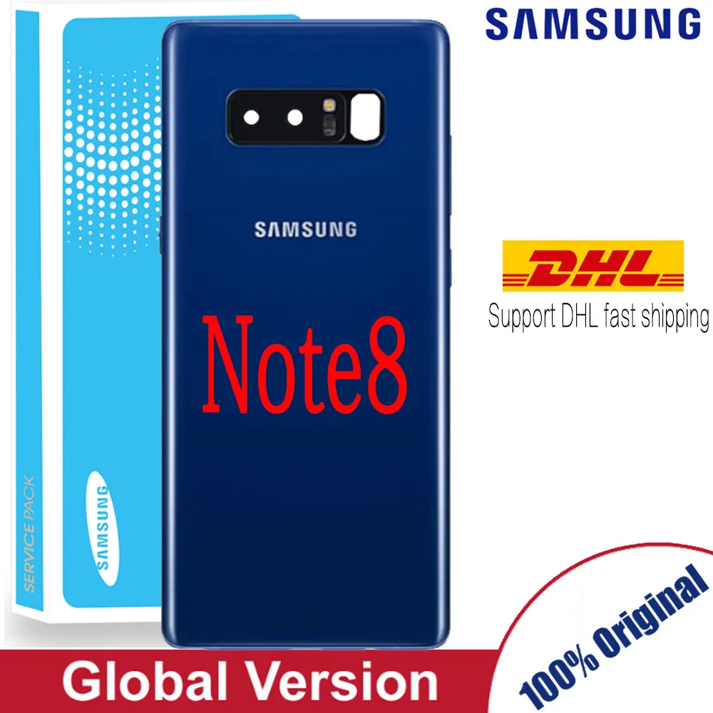 Original Back Glass for SAMSUNG Galaxy Note 8 Note8 Battery Cover with Glue + Camera Lens Global version
Original Back Glass for SAMSUNG Galaxy Note 8 Note8 Battery Cover with Glue + Camera Lens Global version
