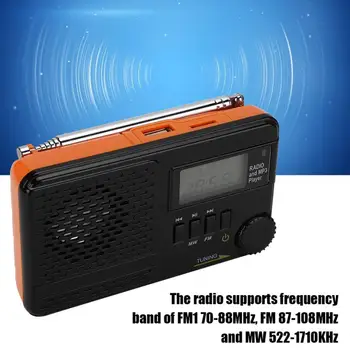Portable Multifunctional MP3 Player USB/TF Input FM/MW Radio Receiver with Built-in Speaker
Portable Multifunctional MP3 Player USB/TF Input FM/MW Radio Receiver with Built-in Speaker