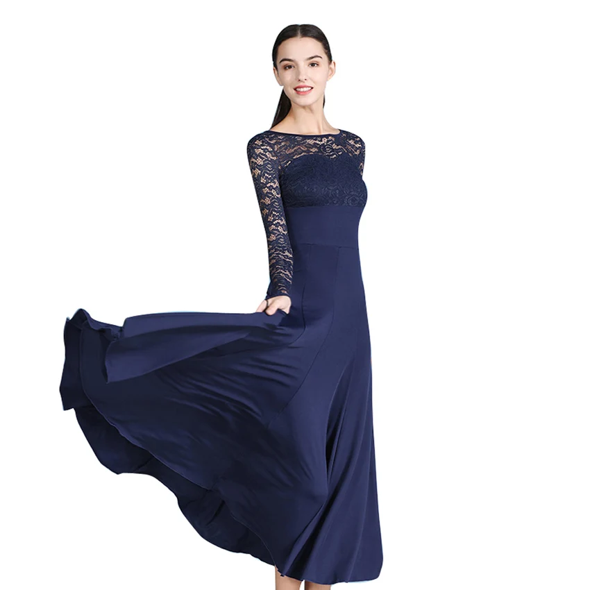 Long sleeve lace Open back Ballroom Dance Dress Practice Clothes Modern dance one piece group clothes Flamenco rumba Samba waltz
Long sleeve lace Open back Ballroom Dance Dress Practice Clothes Modern dance one piece group clothes Flamenco rumba Samba waltz