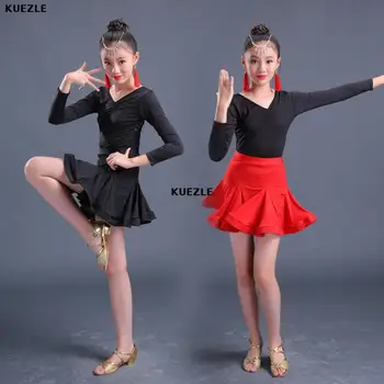 Children Latin dance skirt spring and girls lace competition performance girl practice clothes split childrenperformance clothin
Children Latin dance skirt spring and girls lace competition performance girl practice clothes split childrenperformance clothin