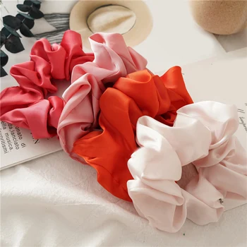Women Satin Silk Bright Color Scrunchies Elastic Hair Bands Hair Ring Girls Hair Accessories Ponytail Holder Hair Ties Rope 
Women Satin Silk Bright Color Scrunchies Elastic Hair Bands Hair Ring Girls Hair Accessories Ponytail Holder Hair Ties Rope