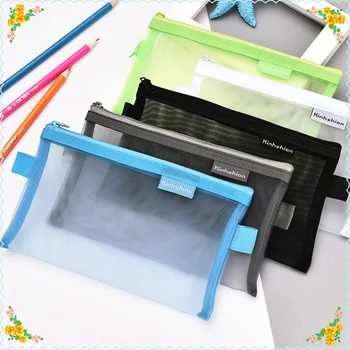 New Nylon Transparent Mesh Pen Case School Pencil Bag Large Capacity Office Student Pen Box Storage Stationery for Gift Supply
New Nylon Transparent Mesh Pen Case School Pencil Bag Large Capacity Office Student Pen Box Storage Stationery for Gift Supply