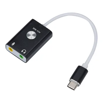 Sound Card External Audio Adapter Earphone USB/Type-C USB Sound Card HIFI Magic Voice 9.1 3D CH For Laptop PC 823#2
Sound Card External Audio Adapter Earphone USB/Type-C USB Sound Card HIFI Magic Voice 9.1 3D CH For Laptop PC 823#2