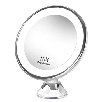 10X nifying Makeup Vanity Mirror Portable with LED Light Suction Cup 360° Rotating Makeup nifying Glass Home Desktop Bathr
10X nifying Makeup Vanity Mirror Portable with LED Light Suction Cup 360° Rotating Makeup nifying Glass Home Desktop Bathr