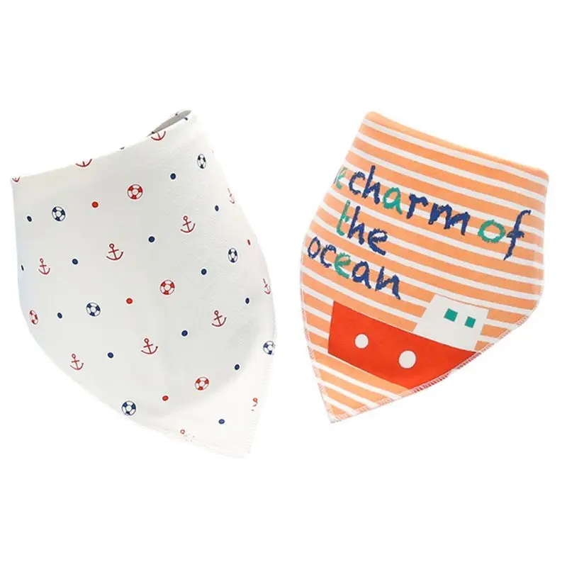 2 Pcs Baby Saliva Towel Navy Style Kids Double-layer Eating Table Bib Snap Button Triangle Shape Cotton Bibs
2 Pcs Baby Saliva Towel Navy Style Kids Double-layer Eating Table Bib Snap Button Triangle Shape Cotton Bibs