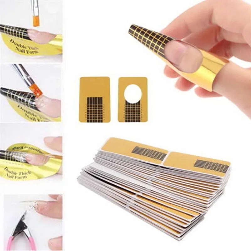 Nail Art Beauty Tools 100pcs Nail Form Set Nail Art French Acrylic UV Gel Tips Extension Builder Form Guide Stencil Manicure
Nail Art Beauty Tools 100pcs Nail Form Set Nail Art French Acrylic UV Gel Tips Extension Builder Form Guide Stencil Manicure