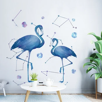 2020 Laege Blue Wall Sticker Starry Flamingo Home Decor Stikers for Kids Room Decoration Living Room Bedroom Bedside Wall Decor
2020 Laege Blue Wall Sticker Starry Flamingo Home Decor Stikers for Kids Room Decoration Living Room Bedroom Bedside Wall Decor