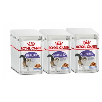 Royal Canin Sterilised пауч для кастрированных котов и стерилизованных кошек (кусочки в желе), Cat food, for cats, Мясо, 85 г.
Royal Canin Sterilised пауч для кастрированных котов и стерилизованных кошек (кусочки в желе), Cat food, for cats, Мясо, 85 г.