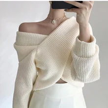 2021 Spring Women Pullover V-Neck Pull Sexy Off Shoulder Sweater Knitted Elegant Lady Jumpers Women Long Sleeve Winter Tops Y2k
2021 Spring Women Pullover V-Neck Pull Sexy Off Shoulder Sweater Knitted Elegant Lady Jumpers Women Long Sleeve Winter Tops Y2k