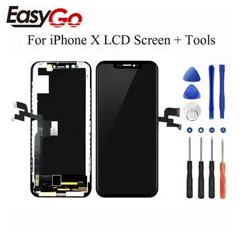 Full LCD Pantalla For iPhone X LCD Display With Touch Screen Digitizer Assembly + Tools Free Shipping
Full LCD Pantalla For iPhone X LCD Display With Touch Screen Digitizer Assembly + Tools Free Shipping