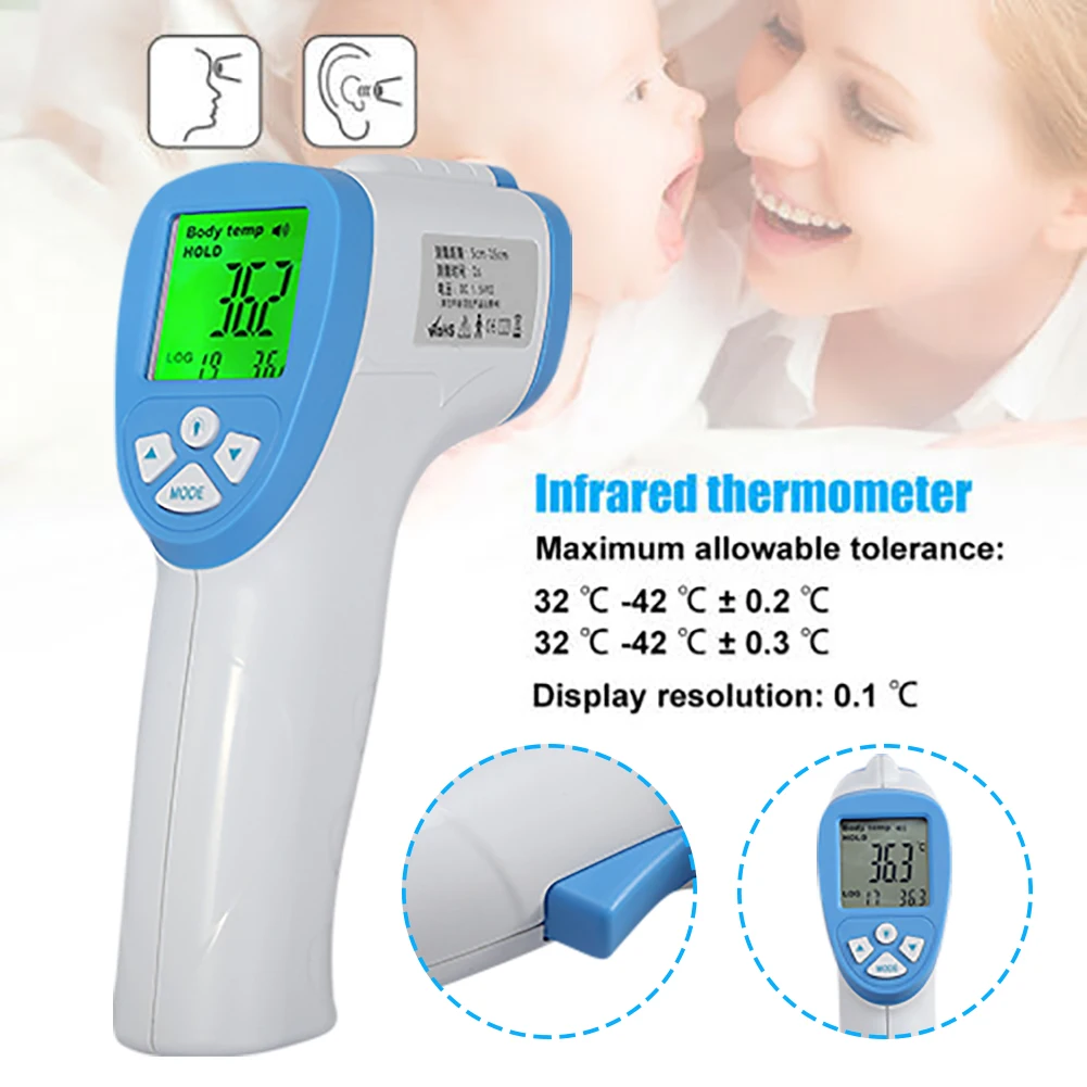 Baby Infrared Electronic Thermometer Without Battery LCD Digital Non-contact IR Infrared Thermometer Forehead Temperature Meter
Baby Infrared Electronic Thermometer Without Battery LCD Digital Non-contact IR Infrared Thermometer Forehead Temperature Meter