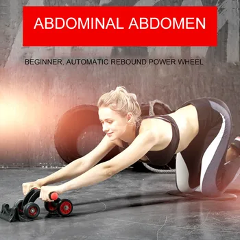 Four-Wheeled Automatic Rebound Abdominal Wheel Abdomen Round Reduction Belly Unisex Home Fitness Equipment With Cushion 
Four-Wheeled Automatic Rebound Abdominal Wheel Abdomen Round Reduction Belly Unisex Home Fitness Equipment With Cushion