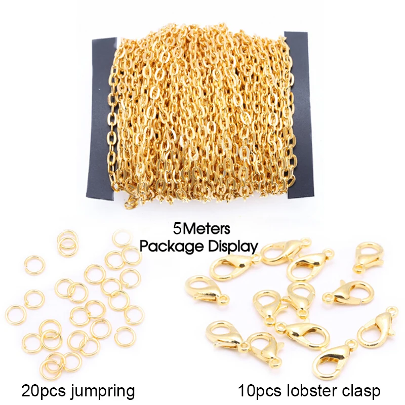 1set Extended Extension Tail Chain Lobster Clasps Connector DIY Jewelry Making Findings Bracelet Necklace
1set Extended Extension Tail Chain Lobster Clasps Connector DIY Jewelry Making Findings Bracelet Necklace