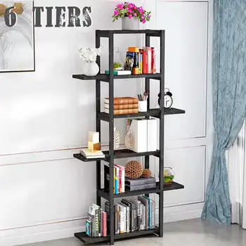 NEW 6 Tiers Wood Iron Bookshelf Living Room Interior Modern Decoration Floor-Standing Multi-layer Flower Shelf Storage Bookshelf
NEW 6 Tiers Wood Iron Bookshelf Living Room Interior Modern Decoration Floor-Standing Multi-layer Flower Shelf Storage Bookshelf