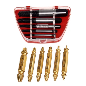 2 Set Hardware Tool Screw Bolt Nut Extractor Remover Tools - 1 Set Gold & 1 Set Black, Silver
2 Set Hardware Tool Screw Bolt Nut Extractor Remover Tools - 1 Set Gold & 1 Set Black, Silver