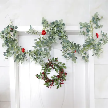 Emulation Encryption Eucalyptus Red Rose Rattan Ornament Christmas Party Home Artificial Flower Wall Decorations
Emulation Encryption Eucalyptus Red Rose Rattan Ornament Christmas Party Home Artificial Flower Wall Decorations