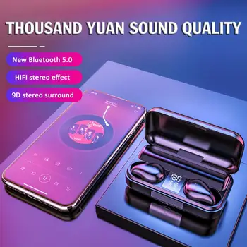 T11 TWS Wireless Earphone 9D Stereo Wireless Earphone Voice Control LED Display Sports Earphone With Micphone And Charging Box
T11 TWS Wireless Earphone 9D Stereo Wireless Earphone Voice Control LED Display Sports Earphone With Micphone And Charging Box