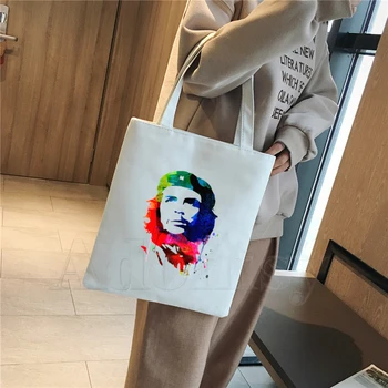 Ernesto Guevara Print Reusable Shopping Bag Women Canvas Tote Bags Printing Eco Bag Cartoon Shopper Shoulder Bags
Ernesto Guevara Print Reusable Shopping Bag Women Canvas Tote Bags Printing Eco Bag Cartoon Shopper Shoulder Bags