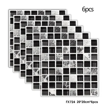 6pcs 3D Black Marble Wall stickers Mosaic Adhesive Bath Kitchen Wall Stair Floor Tile Sticker
6pcs 3D Black Marble Wall stickers Mosaic Adhesive Bath Kitchen Wall Stair Floor Tile Sticker