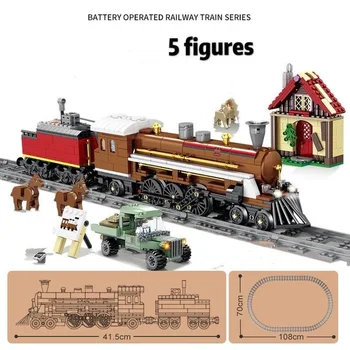 848PCS 98250 Technic City Train Building Block Retro Track Laying Machine Power Function Bricks Toy for Children Birthday Gift
848PCS 98250 Technic City Train Building Block Retro Track Laying Machine Power Function Bricks Toy for Children Birthday Gift
