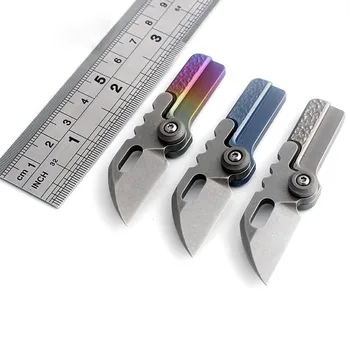 Latest S35V blade folding knife powder steel TC4 titanium alloy integrated handle mini Pocket outdoor defense portable EDC tool
Latest S35V blade folding knife powder steel TC4 titanium alloy integrated handle mini Pocket outdoor defense portable EDC tool