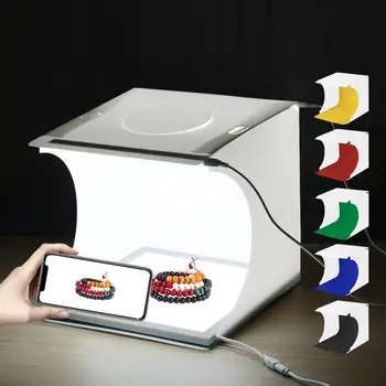 Mini LED Photography Shadowless Light Lamp Panel Pad Studio Shooting Tent Box Set for Small items Shooting 20cm x 20cm Area
Mini LED Photography Shadowless Light Lamp Panel Pad Studio Shooting Tent Box Set for Small items Shooting 20cm x 20cm Area