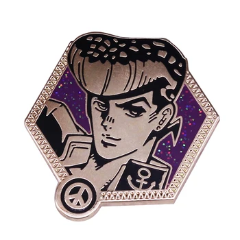 Bizarre Adventure glitter badge with anchor and peace sign gorgeous anime fans collection
Bizarre Adventure glitter badge with anchor and peace sign gorgeous anime fans collection