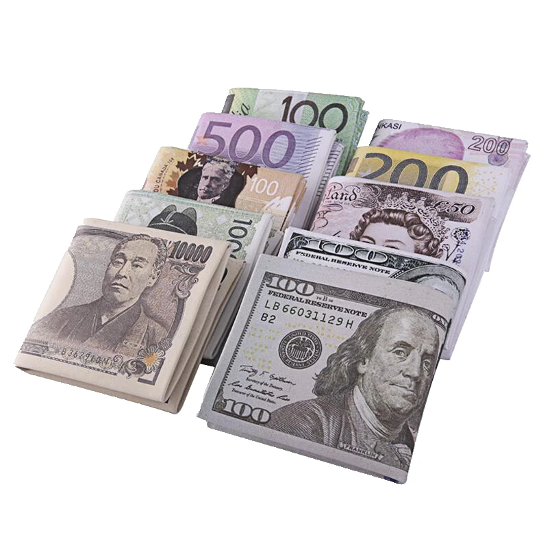 New Creative Money Printing Pattern Wallet Zipper Storage Package Dollar Sterling Euro Ruble Shape Compartment Coin Purse | Багаж и сумки