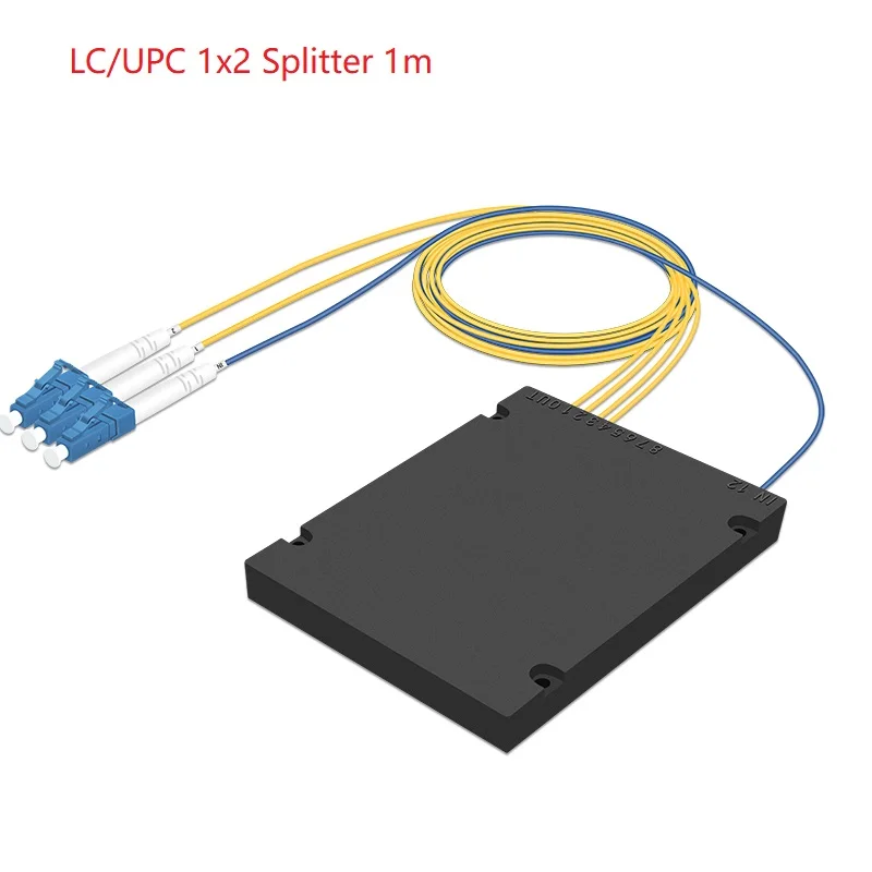 

LC-UPC PLC Splitter 1x2 1x4 1x8 1x16 1x32 1x64 LC/UPC Fiber optical Splitter Single Mode optic splitter box FTTH Fibre Splitter