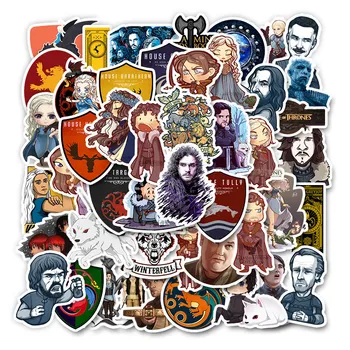 50PCS no-repeat Anime Song of Ice and Fire Game Thrones Stickers For Snowboard Laptop Luggage Fridge DIY Gifts Stickers toy
50PCS no-repeat Anime Song of Ice and Fire Game Thrones Stickers For Snowboard Laptop Luggage Fridge DIY Gifts Stickers toy