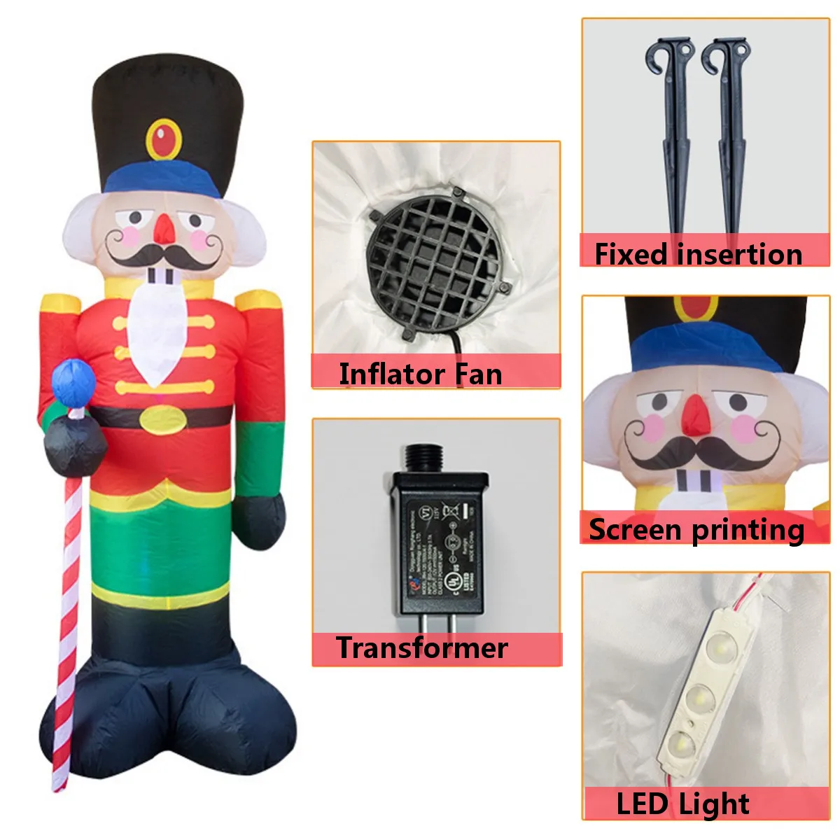 santa snowman claus with blower garden outdoor layout christmas