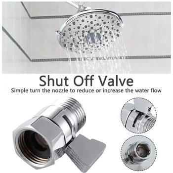 Bathroom Shut Off Valve Pressure Regulator Adjustable Water Flow Control Switch Home For Handheld Shower Head Brass Universal
Bathroom Shut Off Valve Pressure Regulator Adjustable Water Flow Control Switch Home For Handheld Shower Head Brass Universal