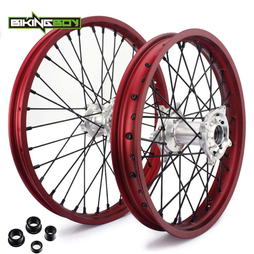 BIKINGBOY 21/19/18 Front Rear Wheels Rims Hubs For Honda CRF 250 R 2014-2019 CRF 450 R 2013 14 15 16 17 18 2019 CRF 450 RX 17-19
BIKINGBOY 21/19/18 Front Rear Wheels Rims Hubs For Honda CRF 250 R 2014-2019 CRF 450 R 2013 14 15 16 17 18 2019 CRF 450 RX 17-19