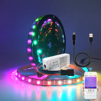 1m/2m/3m/4m/5m USB WS2812B WS2812 RGB Led Strip Light With SP110E Bluetooth Led Controller With USB DC Connector Kit DC5V
1m/2m/3m/4m/5m USB WS2812B WS2812 RGB Led Strip Light With SP110E Bluetooth Led Controller With USB DC Connector Kit DC5V