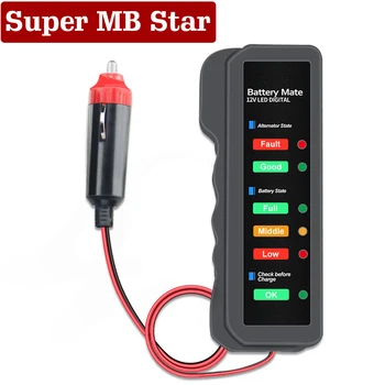 BM320 Auto Battery Tester 12V Digital Test 6 LED Display Analyzer Alternator State Check Automotive Scanner Car Diagnostic Tools
BM320 Auto Battery Tester 12V Digital Test 6 LED Display Analyzer Alternator State Check Automotive Scanner Car Diagnostic Tools