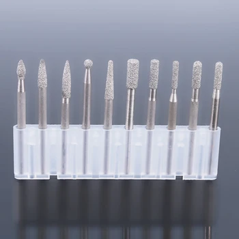 10pcs Crystal Grinding Head Metal Engraving Peeled Agate Granite Rotary Tool Carving Kit Primary Color Brazed 
10pcs Crystal Grinding Head Metal Engraving Peeled Agate Granite Rotary Tool Carving Kit Primary Color Brazed
