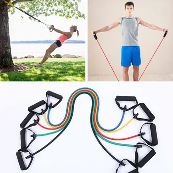 Elastic Rope Removable Tension Band Fitness Pull Rope Muscle Training Equipment TPE 5 Color Stretch Arm Apparatus Puller
Elastic Rope Removable Tension Band Fitness Pull Rope Muscle Training Equipment TPE 5 Color Stretch Arm Apparatus Puller