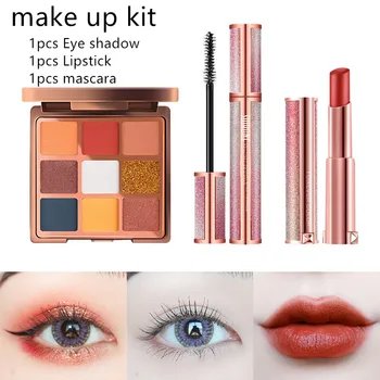 3 Pcs/set Of Cosmetics Makeup Set Lipstick Eyeshadow And Mascara Full Set Of Beauty Makeup Set For Female Students For Beginners
3 Pcs/set Of Cosmetics Makeup Set Lipstick Eyeshadow And Mascara Full Set Of Beauty Makeup Set For Female Students For Beginners