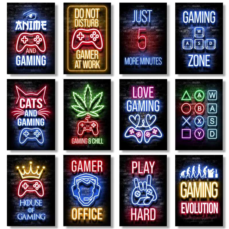 Love Gaming Art Canvas Paintings Keep Calm and Game on Posters and Prints Wall for Boys Kids Playroom Wall Decoration Cuadros 
Love Gaming Art Canvas Paintings Keep Calm and Game on Posters and Prints Wall for Boys Kids Playroom Wall Decoration Cuadros