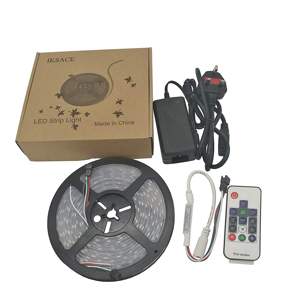 5M complete 2811 strip set 5m DC12V WS2811 led Pixels Programmable led strip,5A adapter led RGB controller,ws2811IC 5050 RGB
5M complete 2811 strip set 5m DC12V WS2811 led Pixels Programmable led strip,5A adapter led RGB controller,ws2811IC 5050 RGB