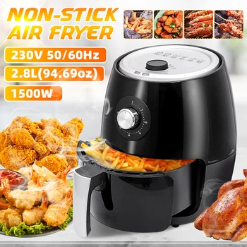 1500W 2.8L Oil Free Air Fryer Multifunction Cooker Non-stick Temperature Control Timing Airfryer Kitchen Cooking Tools 230V
1500W 2.8L Oil Free Air Fryer Multifunction Cooker Non-stick Temperature Control Timing Airfryer Kitchen Cooking Tools 230V